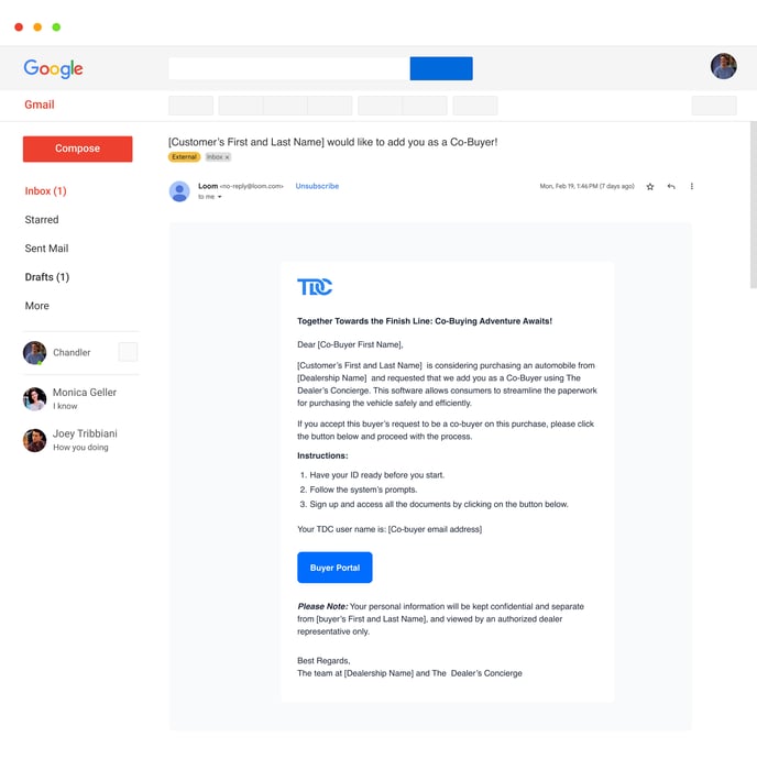 Consumers - Co-Buyer Invitation